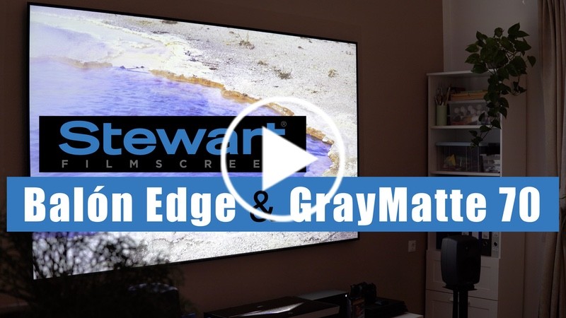Stewart Filmscreen - Balón Edge & GrayMatte 70